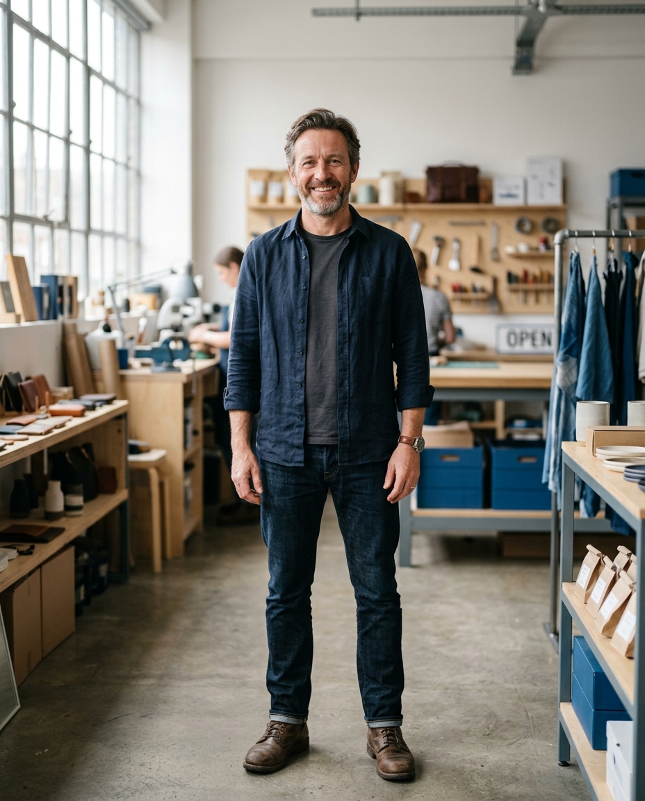 Confident small business owner in their workplace