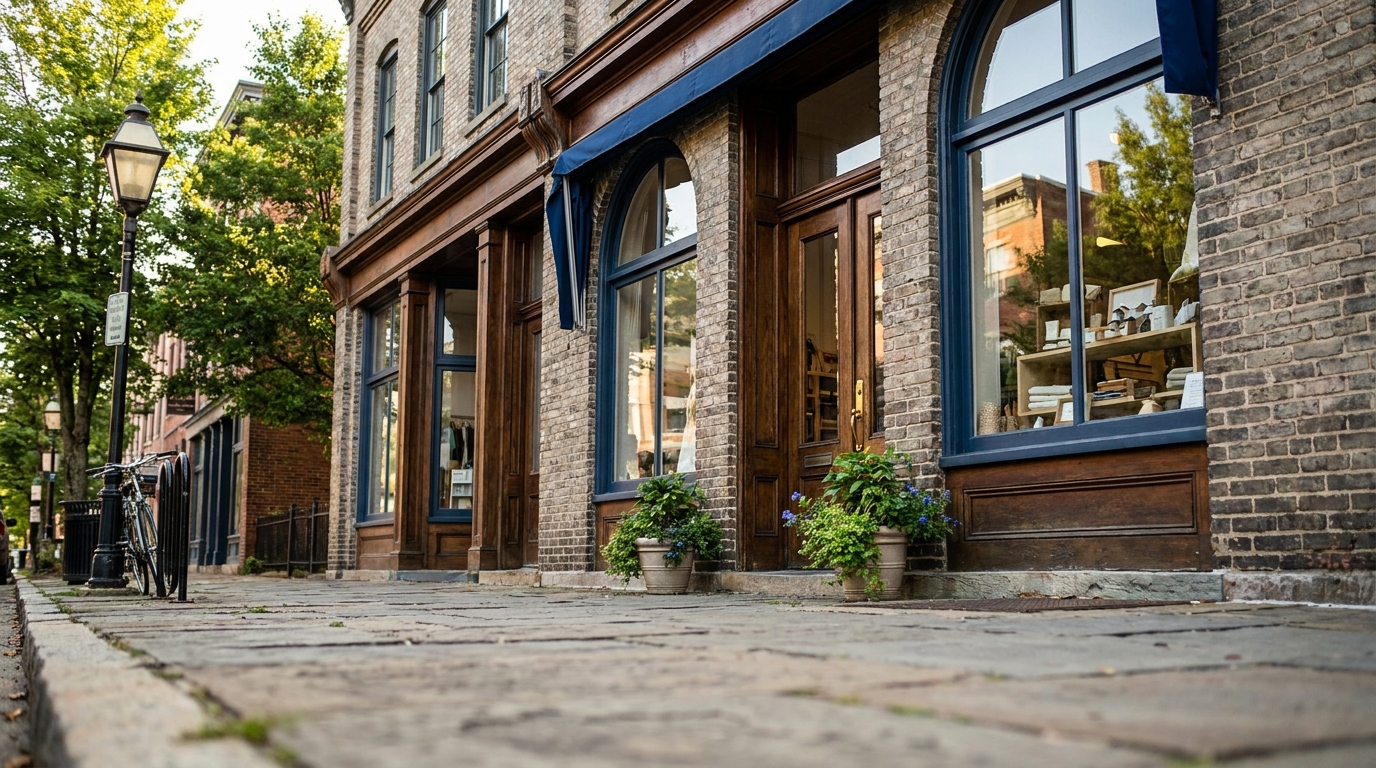An established small-business storefront