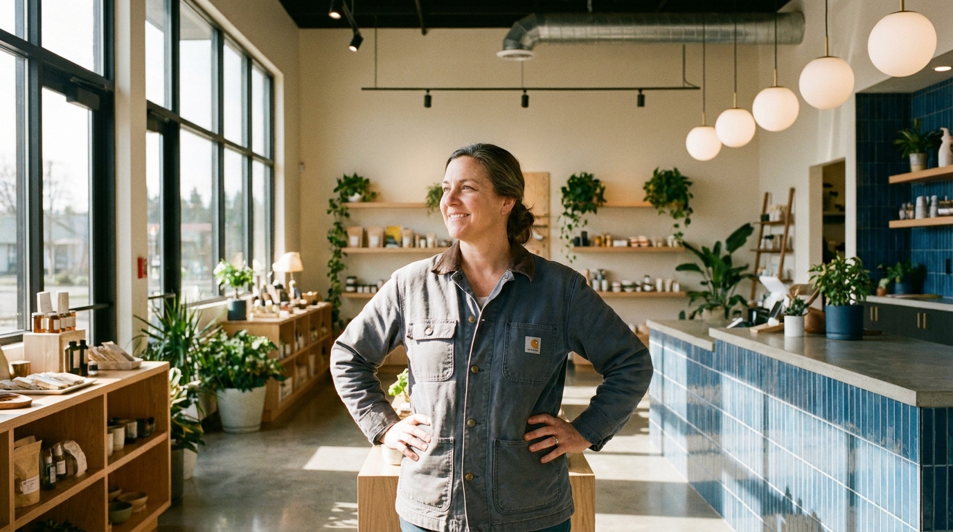 A small business at a growth milestone